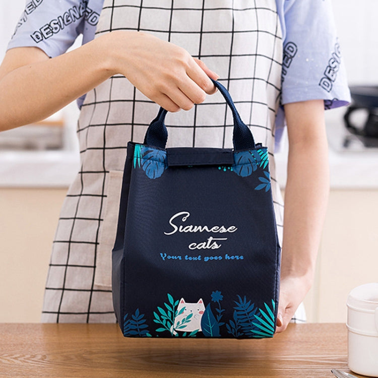 Lunch Thermal Bag Cooler Picnic Tote Food Bag Large Capacity Insulated Storage Pack, Style: Big Eyes Bunny by bashfashion