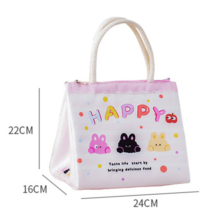 Cute Cartoon Portable Thermal Bento Bag Thickened Aluminum Film Insulation Lunch Box Storage Bag, Style: Yellow Dog by bashfashion