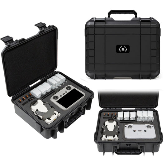 For DJI Mini 4 Pro Drone Suitcase Explosion-proof Box Compatible with RC 2 & RC-N2(Black) by bashfashion