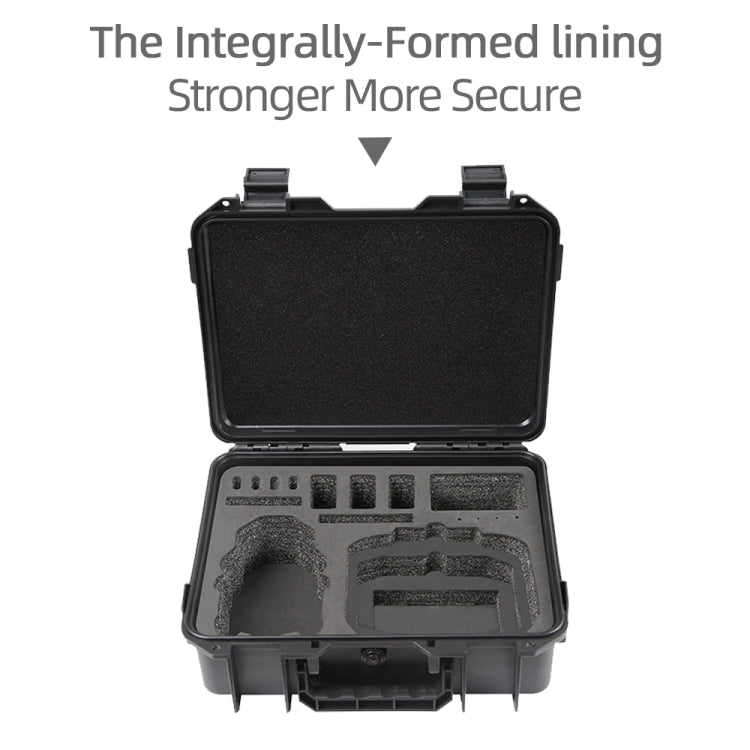 For DJI Mini 4 Pro Drone Suitcase Explosion-proof Box Compatible with RC 2 & RC-N2(Black) by bashfashion