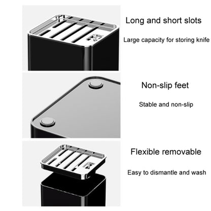 Kitchen Knife Organizer Household Cooking Knife Storage Rack(White) by bashfashion