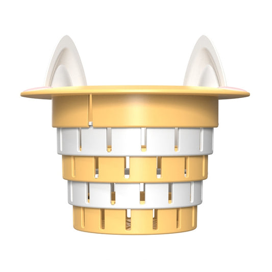 Household Kitchen Sink Residue Strainer Foldable Anti Clogging Floor Drain Filter(Yellow) by bashfashion