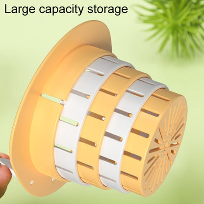 Household Kitchen Sink Residue Strainer Foldable Anti Clogging Floor Drain Filter(Yellow) by bashfashion