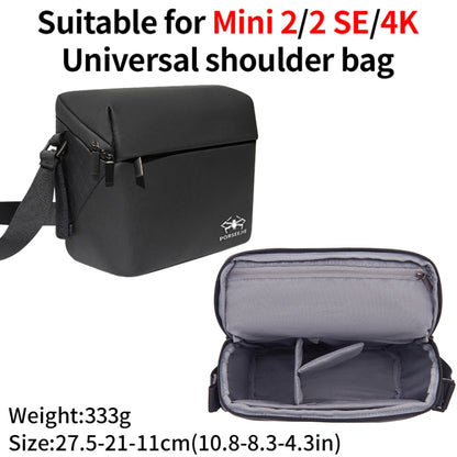 For DJI Mini 4K / Mini 2 SE / Mini 2 Portable Waterproof Shoulder Bag Messenger Bag(Black) by bashfashion