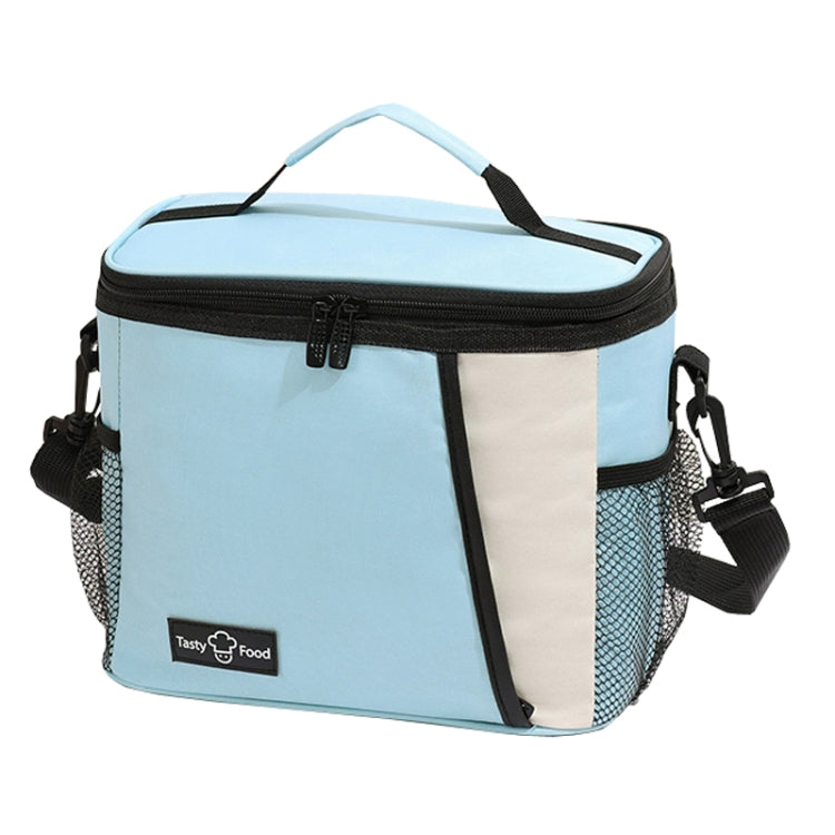Portable Handheld Insulated Lunch Pack Outdoor Picnic Insulated Bento Bag(Blue) by bashfashion