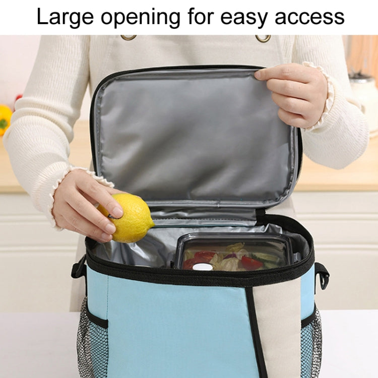 Portable Handheld Insulated Lunch Pack Outdoor Picnic Insulated Bento Bag(Gray) by bashfashion