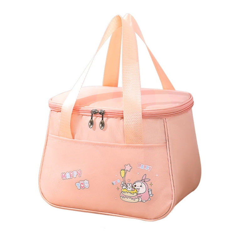 Portable Handheld Insulated Lunch Pack Outdoor Picnic Thicked Bento Bag(Pink) by bashfashion