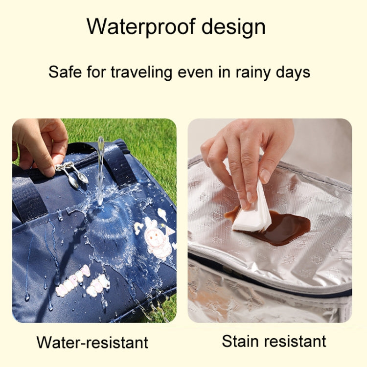 Portable Handheld Insulated Lunch Pack Outdoor Picnic Thicked Bento Bag(Pink) by bashfashion