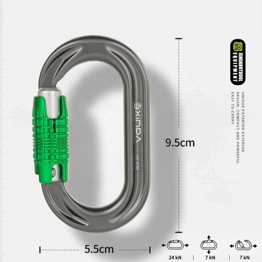 XINDA HH-9769 22/24kN High-strength Outdoor Rock Climbing Load-bearing Lock, Color: Three-stage by XINDA