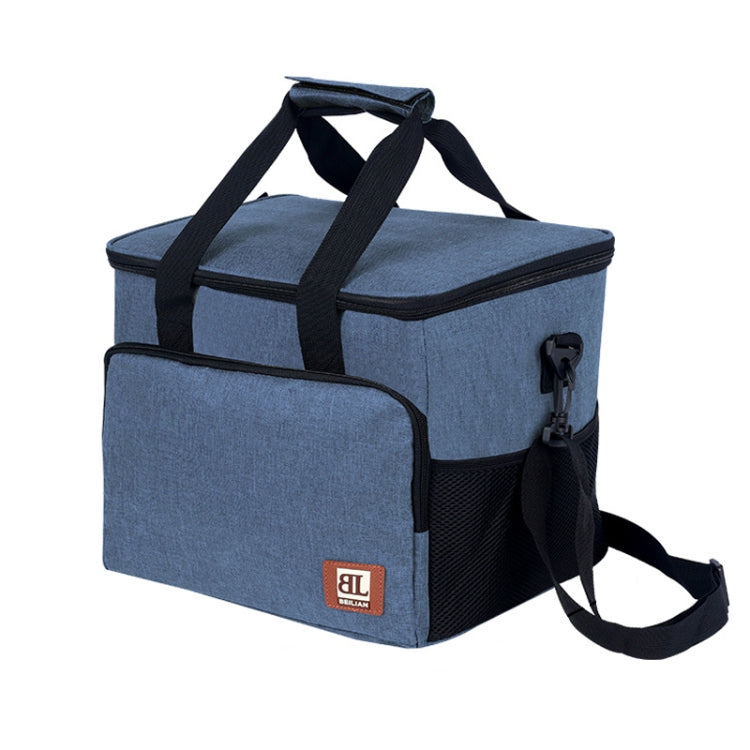 Large Capacity Waterproof Insulated Bag Outdoor Picnic Portable Bento Pack, Style: 27L Navy Blue Large by bashfashion