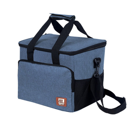 Large Capacity Waterproof Insulated Bag Outdoor Picnic Portable Bento Pack, Style: 27L Navy Blue Large by bashfashion