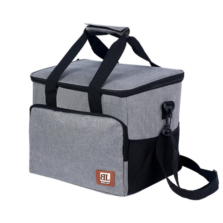 Large Capacity Waterproof Insulated Bag Outdoor Picnic Portable Bento Pack, Style: 27L Gray Large by bashfashion