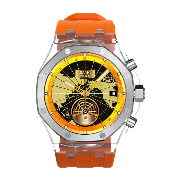WS-37 1.43-Inch AMOLED IP67 Waterproof Health Monitoring Bluetooth Call Smart Watch(Orange) by bashfashion
