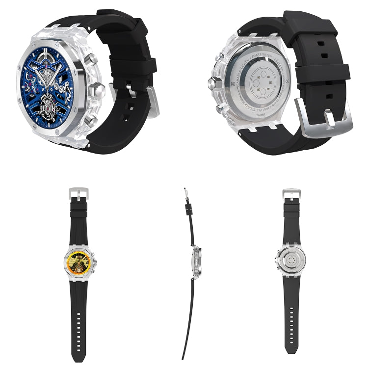 WS-37 1.43-Inch AMOLED IP67 Waterproof Health Monitoring Bluetooth Call Smart Watch(Black) by bashfashion