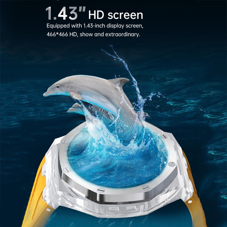 WS-37 1.43-Inch AMOLED IP67 Waterproof Health Monitoring Bluetooth Call Smart Watch(Black) by bashfashion