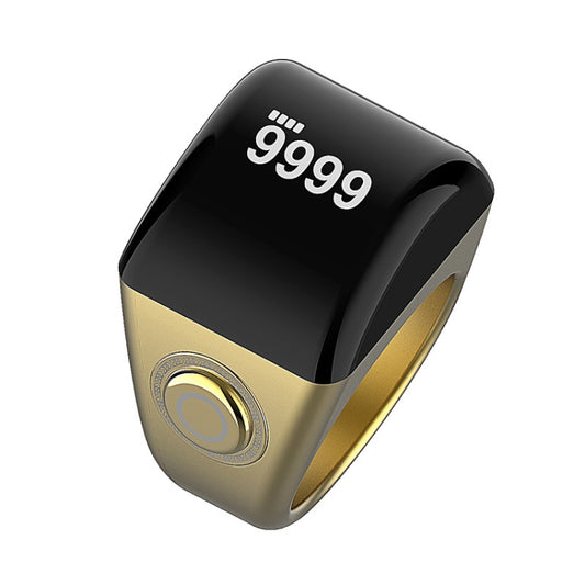 Equantu Smart Bluetooth Finger Counter Muslim Prayer Time Reminder Ring, Style: Gold 22mm by Equantu