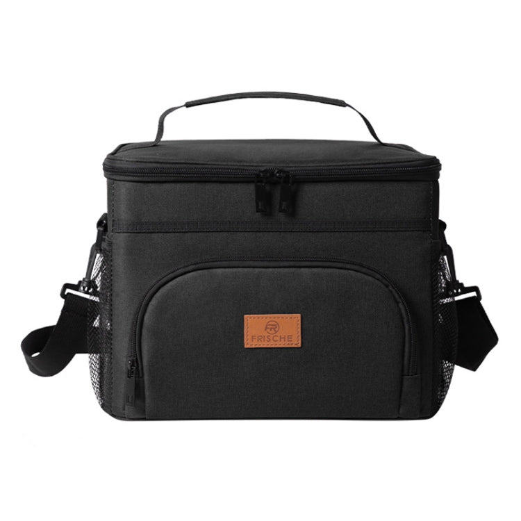 Camping Portable Insulated Pack Outdoor Picnic Large Capacity Lunch Bag(Black) by bashfashion