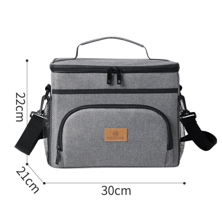 Camping Portable Insulated Pack Outdoor Picnic Large Capacity Lunch Bag(Black) by bashfashion