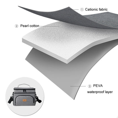 Camping Portable Insulated Pack Outdoor Picnic Large Capacity Lunch Bag(Black) by bashfashion