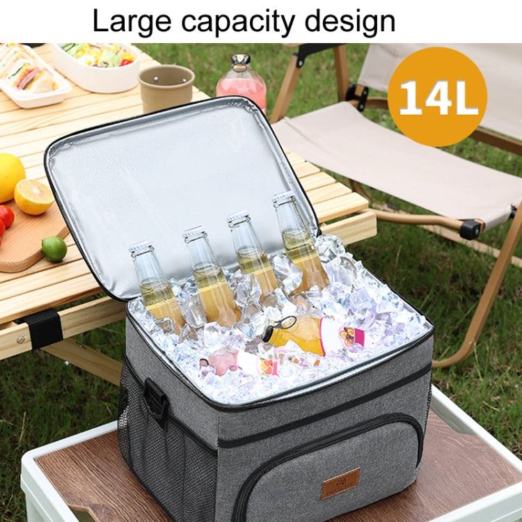 Camping Portable Insulated Pack Outdoor Picnic Large Capacity Lunch Bag(Black) by bashfashion