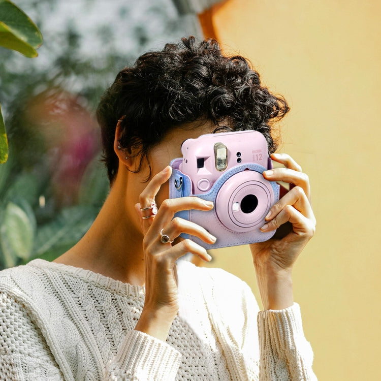 Colorful Starry Sky Camera Protection Bag For Fujifilm Instax Mini 12(Blue Pink) by bashfashion