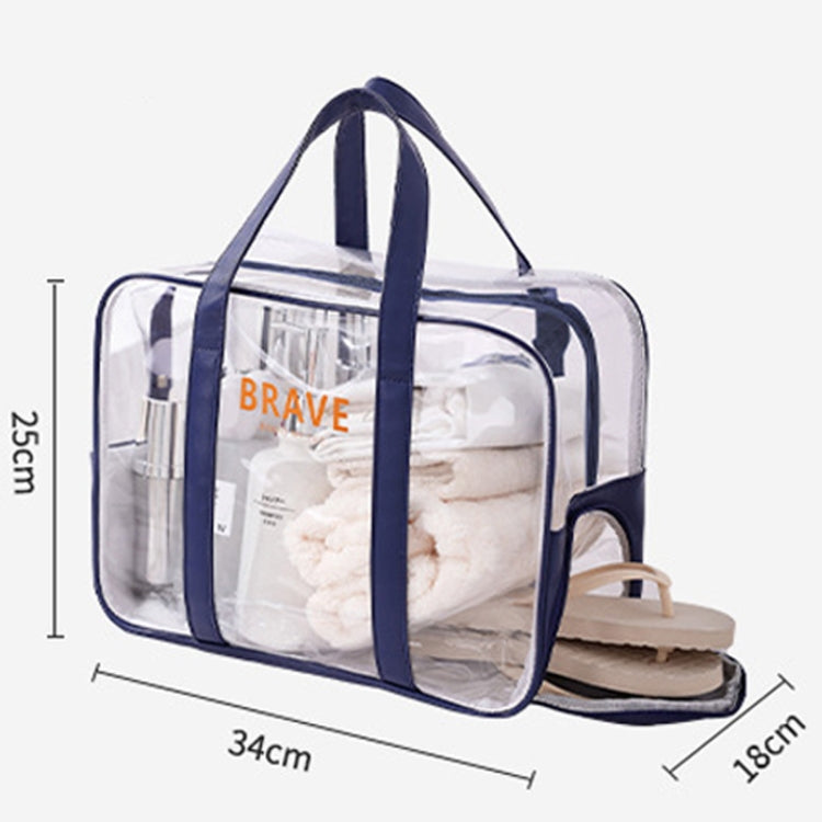 Large Capacity Sports Tote Swimming Bag Waterproof Toiletry And Makeup Organizer Bag(Orange) by bashfashion