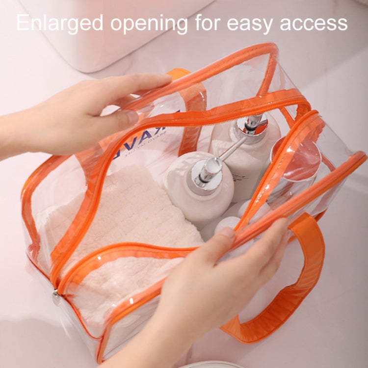 Large Capacity Sports Tote Swimming Bag Waterproof Toiletry And Makeup Organizer Bag(Orange) by bashfashion