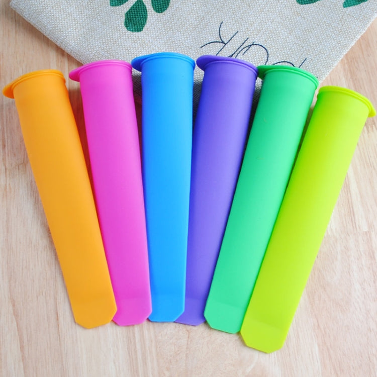 6Colors / Set Food Grade Long Silicone Popsicle Ice Cream Molds by bashfashion
