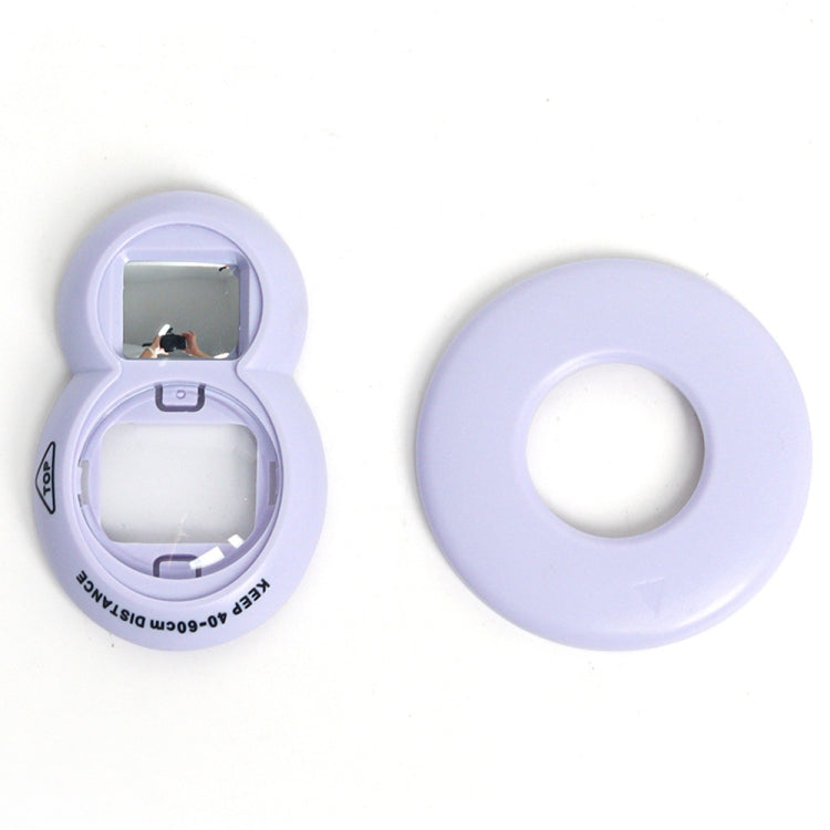 For Fujifilm instax Mini 7+/SE Selfie Filter Auxiliary Ring Set(Purple) by bashfashion