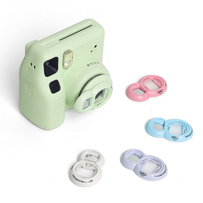 For Fujifilm instax Mini 7+/SE Selfie Filter Auxiliary Ring Set(Blue) by bashfashion