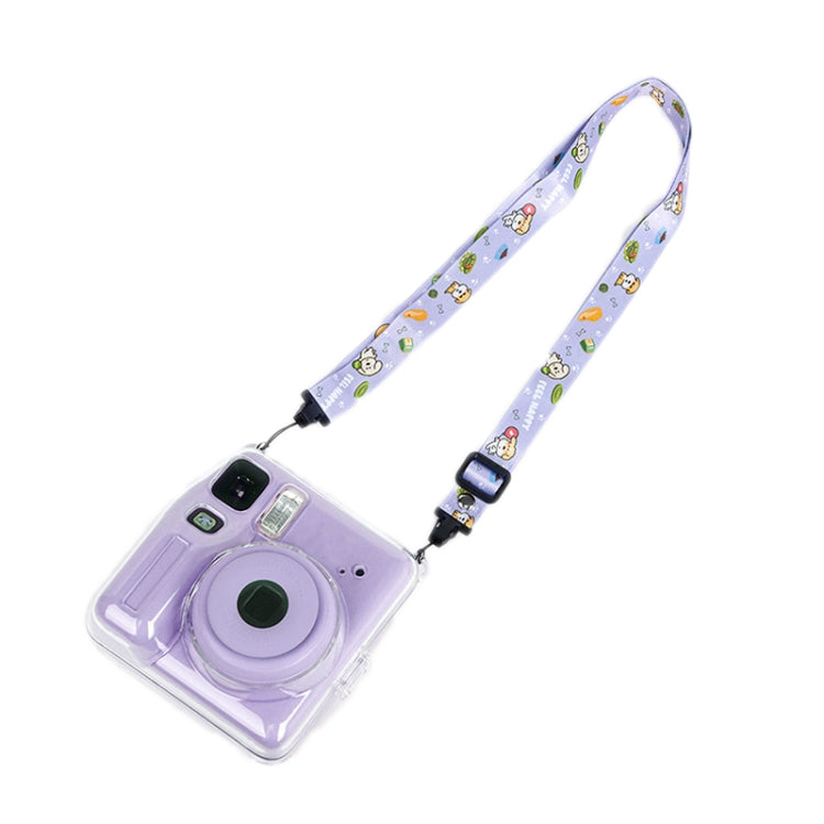 For Fujifilm instax mini SE Photo Bag Crystal Case Shoulder Strap Rope Sticker Set(Blue Beach Travel) by bashfashion