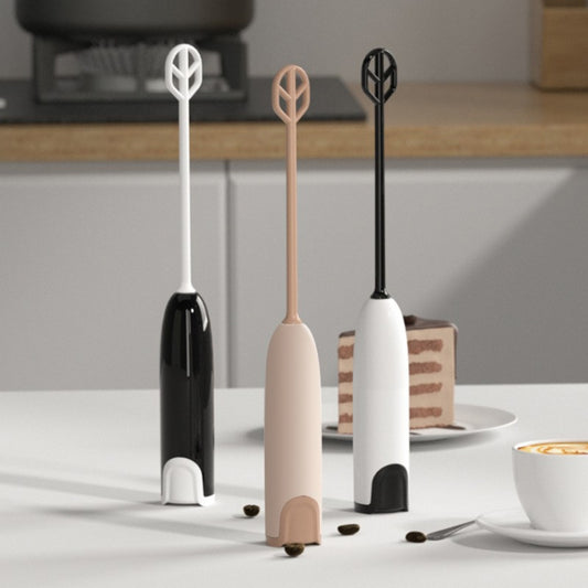 Handheld Electrical Milk Powder Mixer Children Complementary Food Making Stirring Stick(Brown) by bashfashion