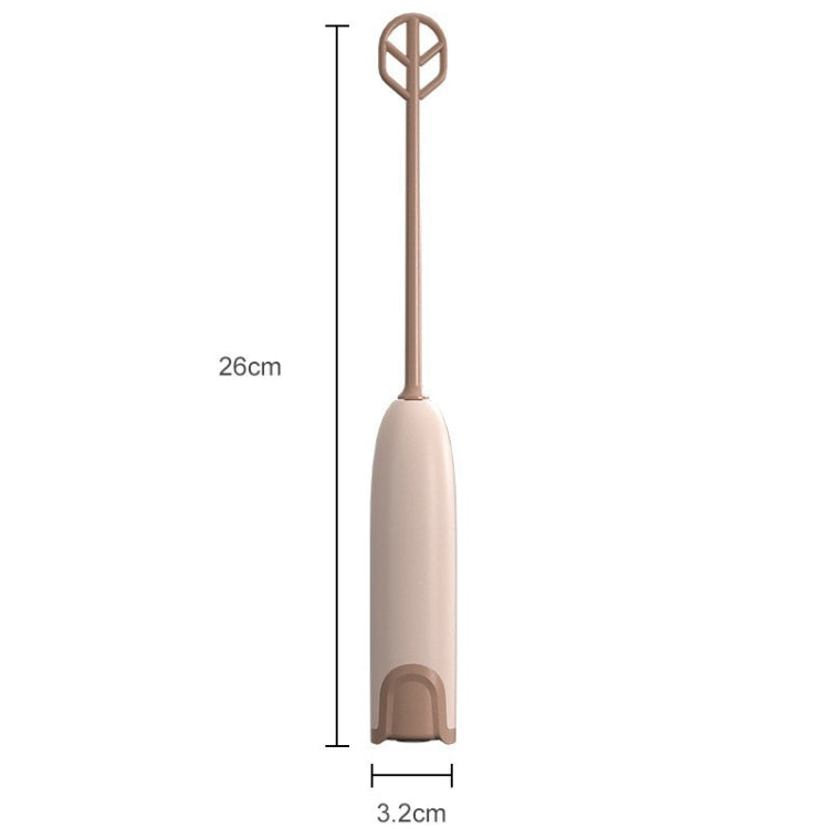 Handheld Electrical Milk Powder Mixer Children Complementary Food Making Stirring Stick(Brown) by bashfashion