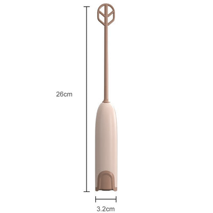 Handheld Electrical Milk Powder Mixer Children Complementary Food Making Stirring Stick(Brown) by bashfashion