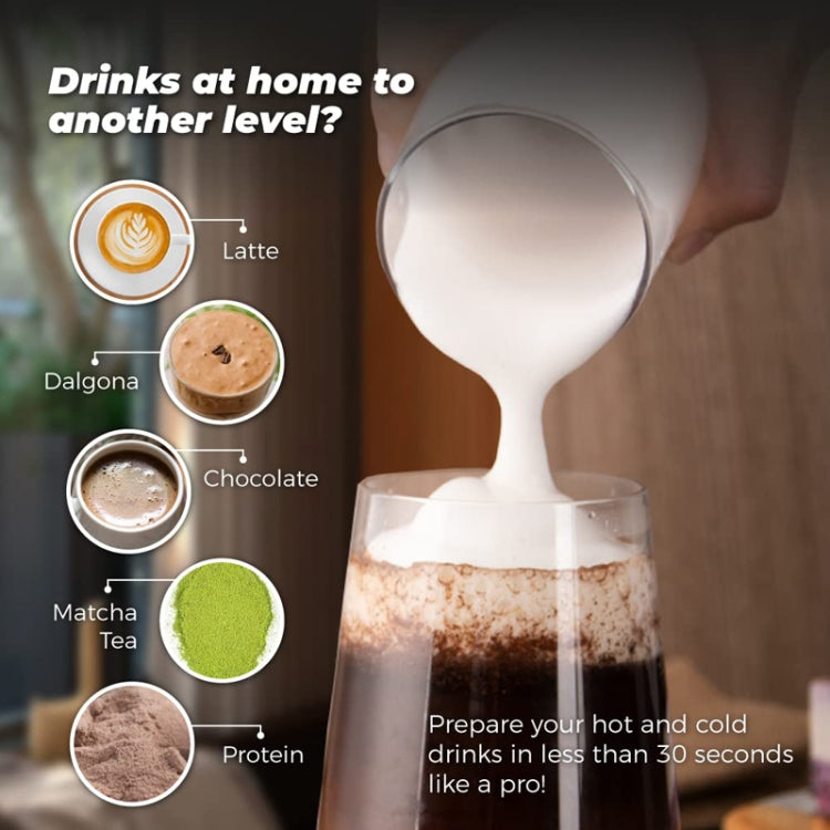 Handheld Electrical Milk Powder Mixer Children Complementary Food Making Stirring Stick(Brown) by bashfashion