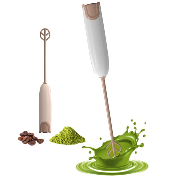 Handheld Electrical Milk Powder Mixer Children Complementary Food Making Stirring Stick(Brown) by bashfashion