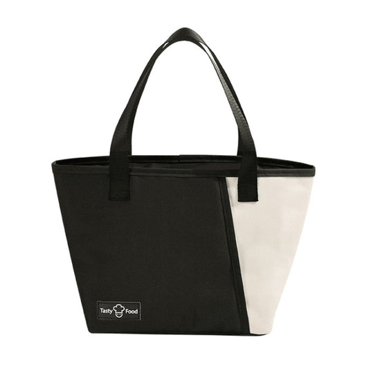 Portable Handheld Insulated Lunch Pack Outdoor Picnic Bento Bag(Black) by bashfashion