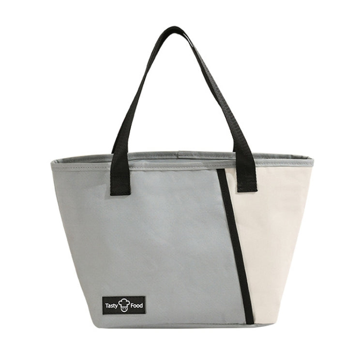 Portable Handheld Insulated Lunch Pack Outdoor Picnic Bento Bag(Gray) by bashfashion