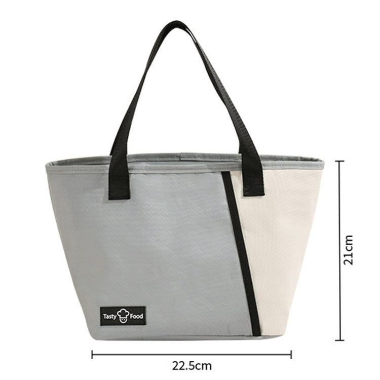 Portable Handheld Insulated Lunch Pack Outdoor Picnic Bento Bag(Gray) by bashfashion