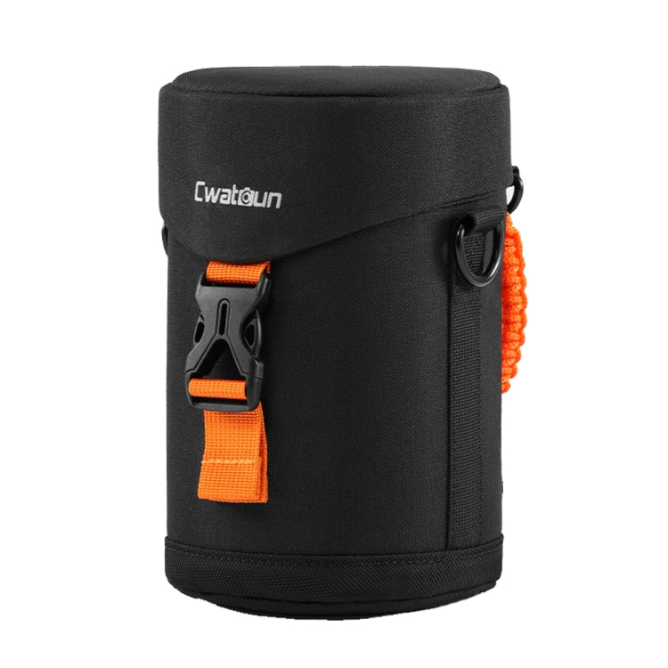 Cwatcun D157 DSLR Camera Lens Barrel Shockproof Thickened Digital Lens Bag Flip Lens Pouch, Color: Large Black by Cwatcun