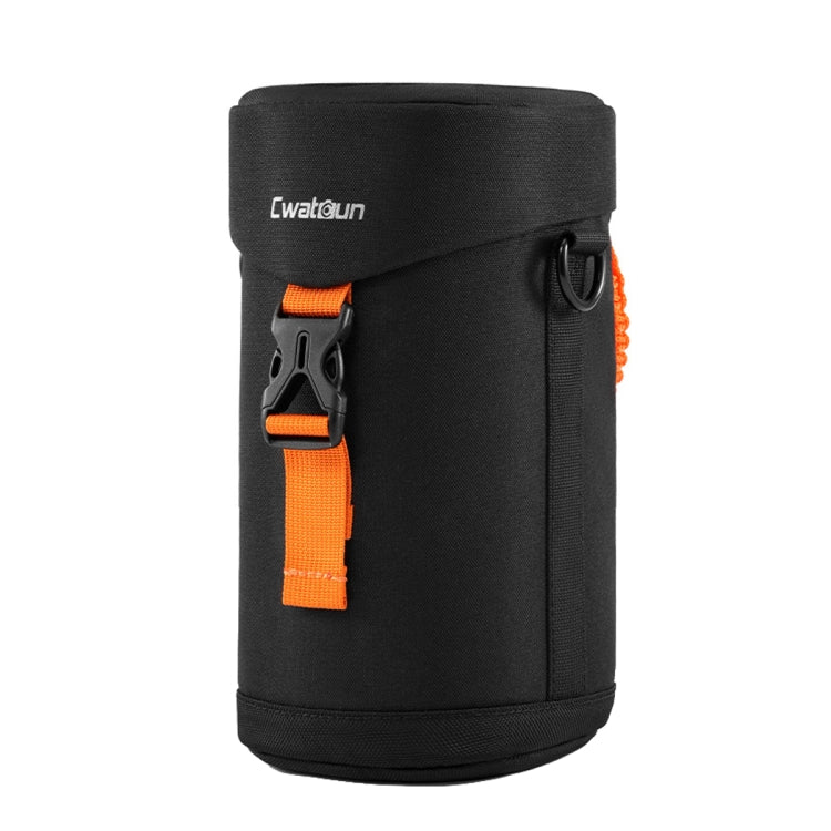 Cwatcun D157 DSLR Camera Lens Barrel Shockproof Thickened Digital Lens Bag Flip Lens Pouch, Color: Extra Large Black by Cwatcun