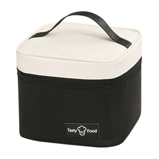 Portable Handheld Insulated Lunch Pack Outdoor Picnic Bento Bag(Black) by bashfashion