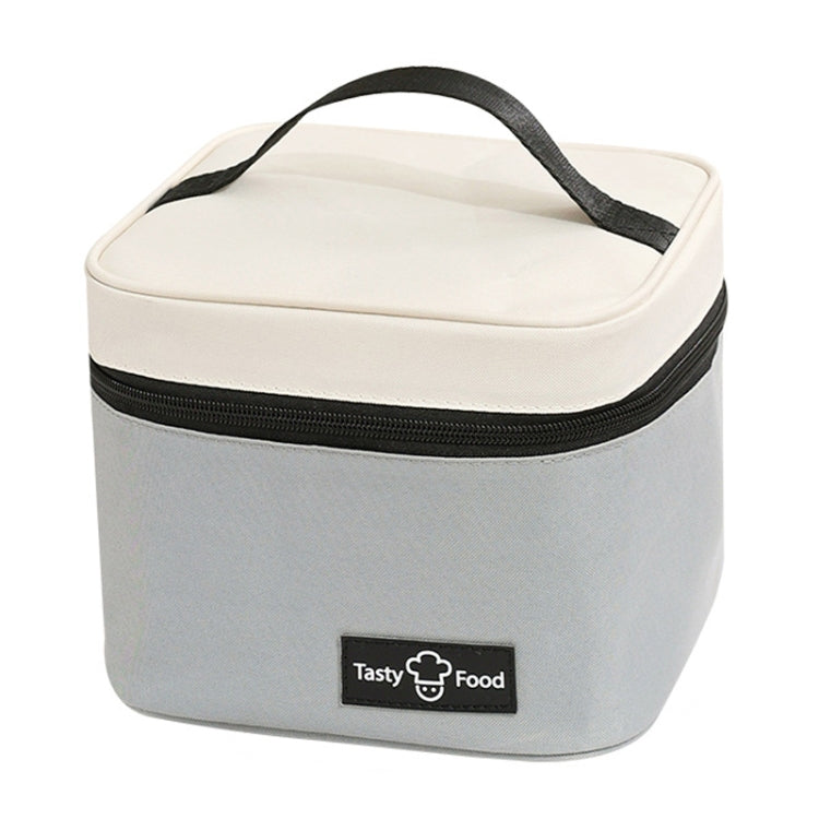 Portable Handheld Insulated Lunch Pack Outdoor Picnic Bento Bag(Gray) by bashfashion