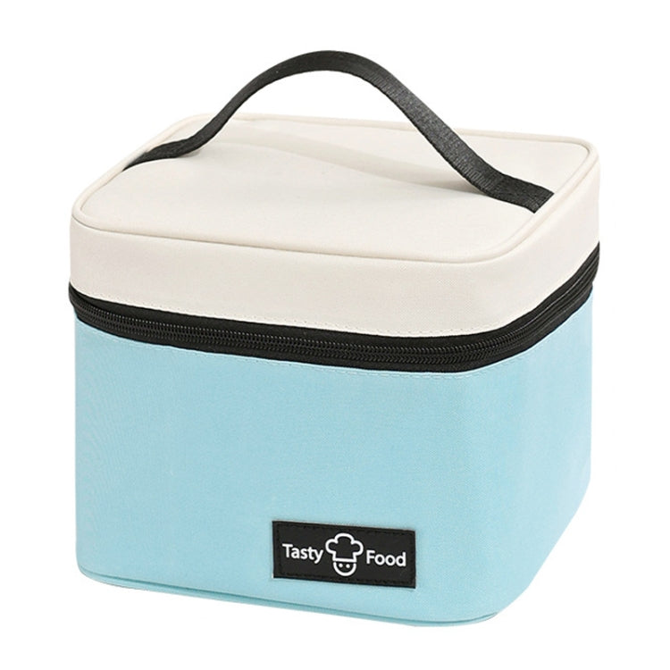 Portable Handheld Insulated Lunch Pack Outdoor Picnic Bento Bag(Blue) by bashfashion