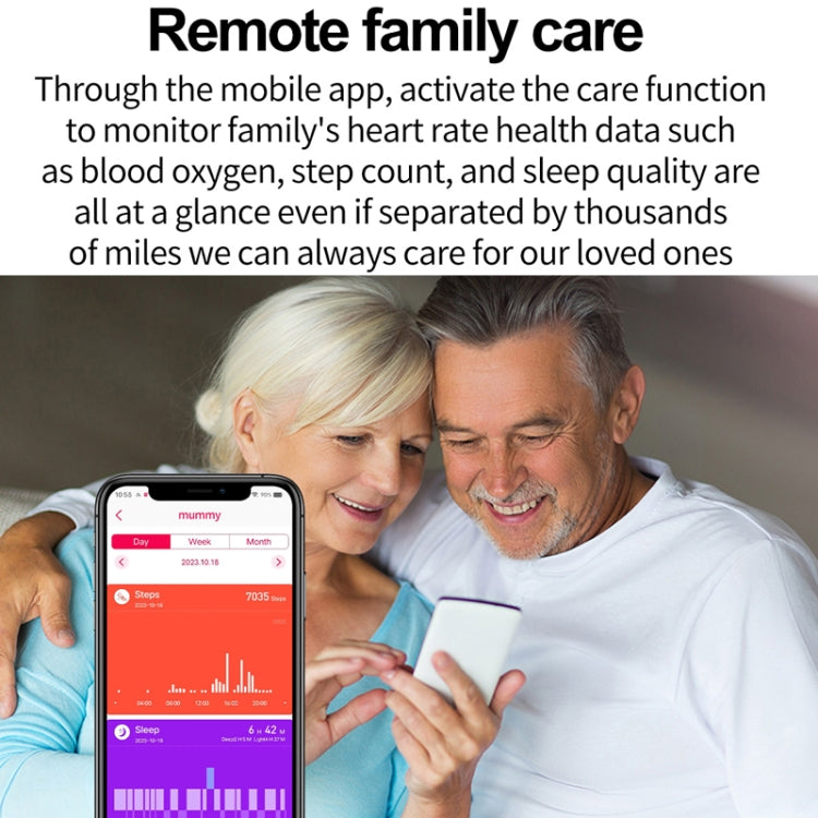 Uric Acid Blood Lipid Noninvasive Blood Sugar Heart Rate Oxygen Temperature Monitoring Smart Healthy Sports Bracelet(Blue) by bashfashion