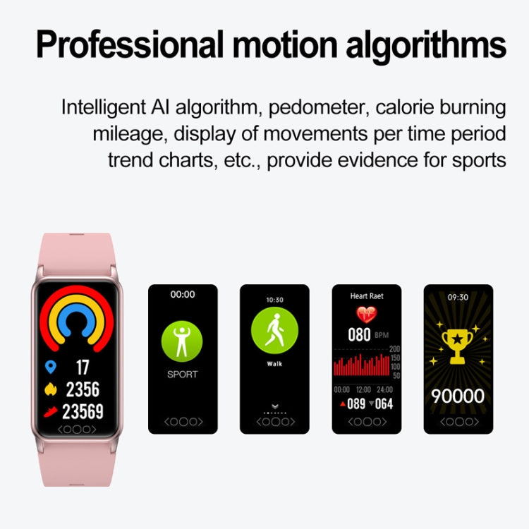 Uric Acid Blood Lipid Noninvasive Blood Sugar Heart Rate Oxygen Temperature Monitoring Smart Healthy Sports Bracelet(Black) by bashfashion