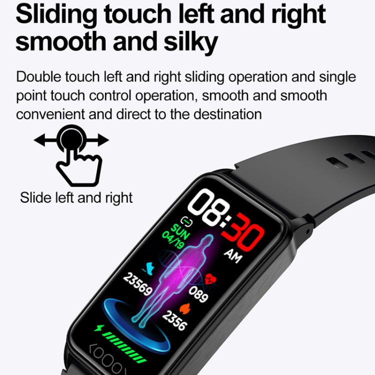 Uric Acid Blood Lipid Noninvasive Blood Sugar Heart Rate Oxygen Temperature Monitoring Smart Healthy Sports Bracelet(Black) by bashfashion