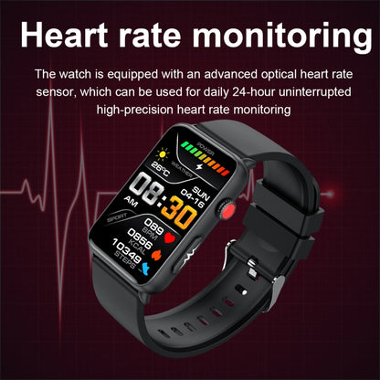 Smart Watch Ring ECG Temperature Heart Rate Blood Pressure Health Bluetooth Talking Watch, Color: Brown Leather by bashfashion