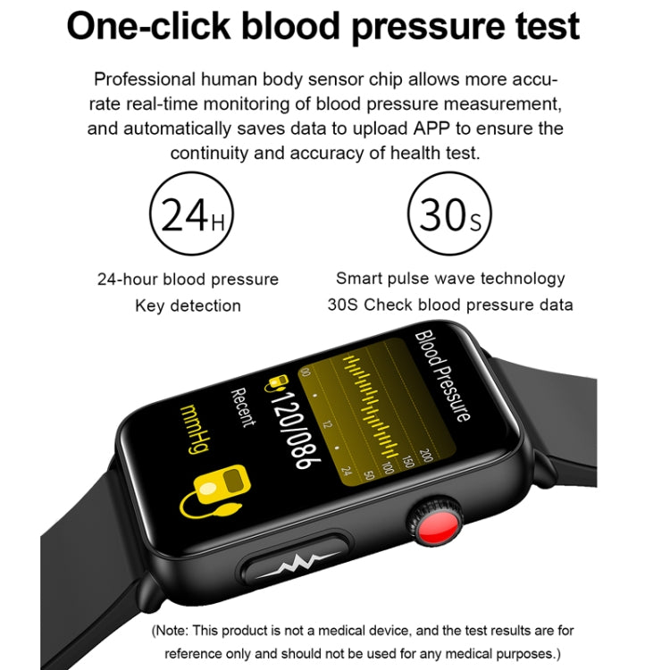 Smart Watch Ring ECG Temperature Heart Rate Blood Pressure Health Bluetooth Talking Watch, Color: Brown Leather by bashfashion
