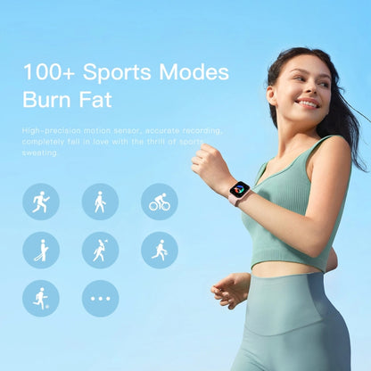 1.83 inch Touch Screen AI Voice Heart Rate / Blood Oxygen / Blood Pressure / Sleep Monitoring Bluetooth Smartwatch(Black) by bashfashion